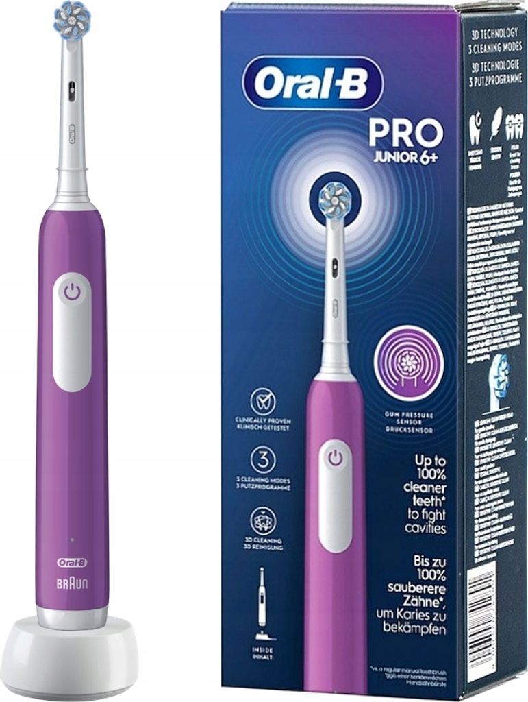 Oral-B Junior 6+ Kinder Violett, Weiß Produktbild 
