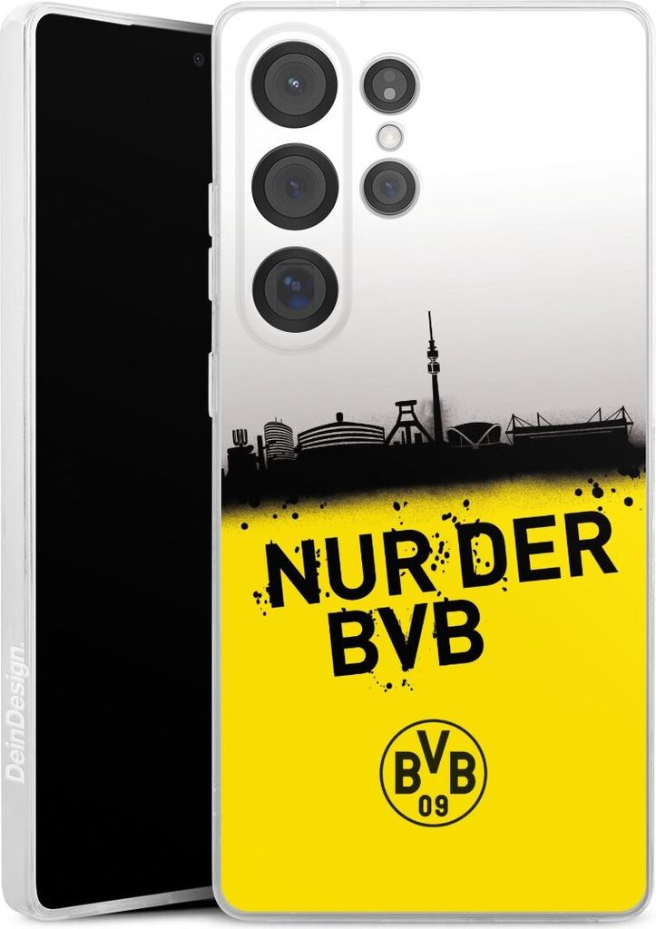 DeinDesign Handyhülle für Samsung Galaxy S25 Ultra Silikon Hülle Case Smartphone Schutzhülle BVB Borussia Dortmund Statement