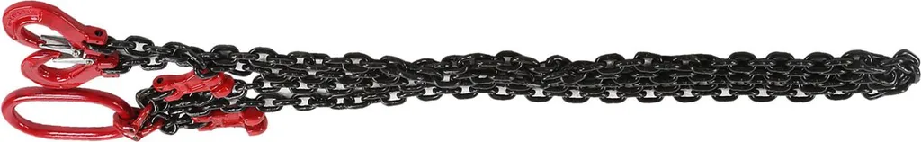Élingue chaîne 2 brins réglable 8mm pour grue et manutention 4,75t 2m