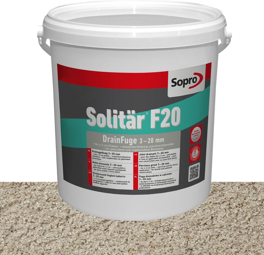 Sopro Designfuge Solitär F20 Sand 25kg Produktbild 