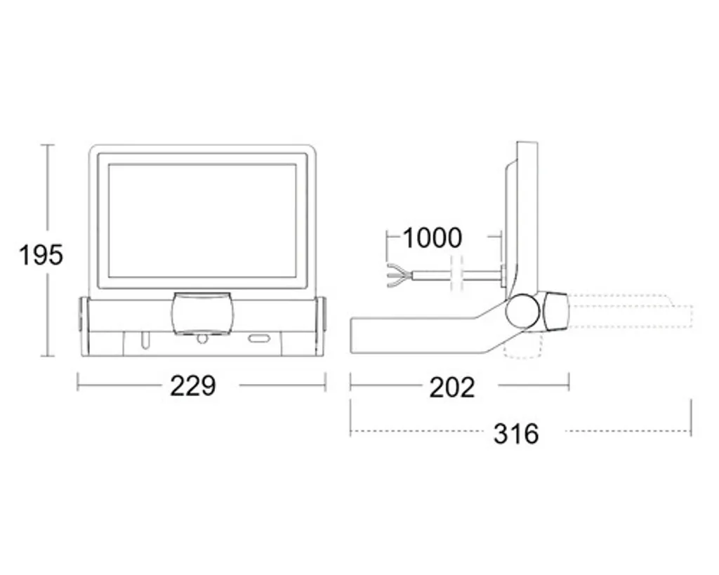 Projecteur LED Steinel XLED ONE SENSOR avec Détecteur Infrarouge 180° - 14