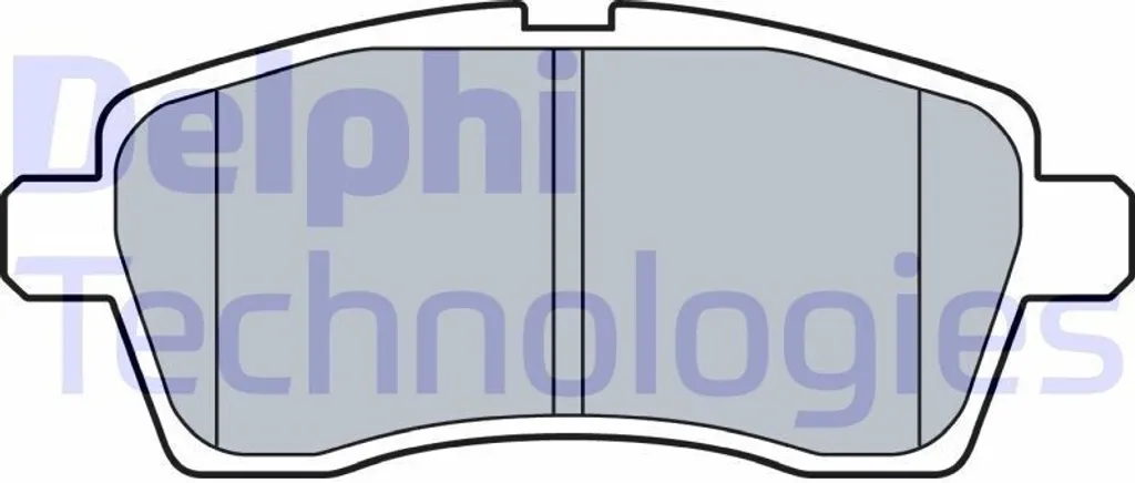 Jeu de plaquettes de frein à disque Delphi LP3510 pour train avant