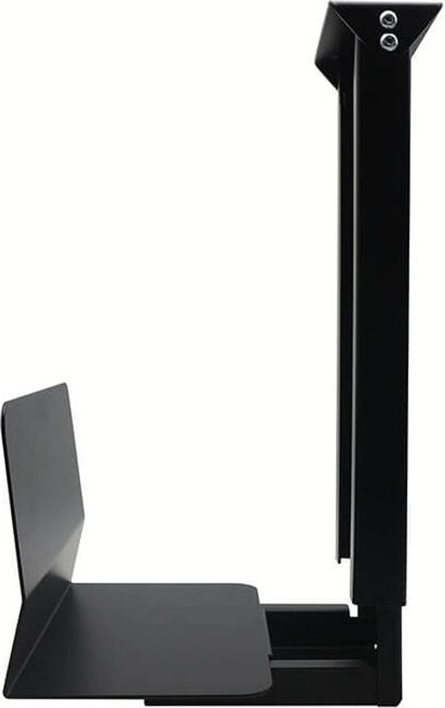 HOME DELUXE - PC-Halterung NAGO - Schwarz, ca. 24 x 16 x 42 cm, Platzsparend, Unter-Tisch-Montage I Computerhalterung PC-Ständer