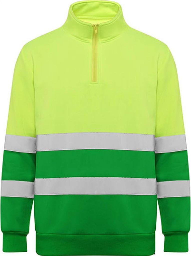 Roly Workwear HV9314 | Sweatshirt Spica S bis 4XL - Farbe: Garden Green 52/Fluor Yellow 221 - Größe: M