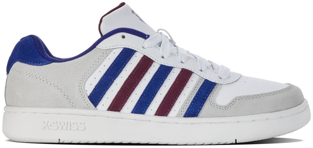 K-Swiss Court Palisades White/Sodalite Blue/Prune Größe EU 41