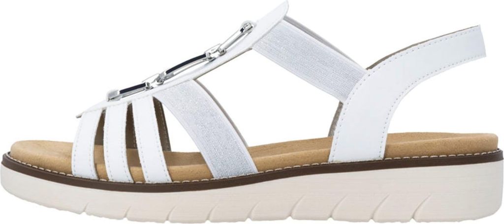 Scarpe da donna Remonte, sandali alti, sandali bianchi, Immagine del prodotto 