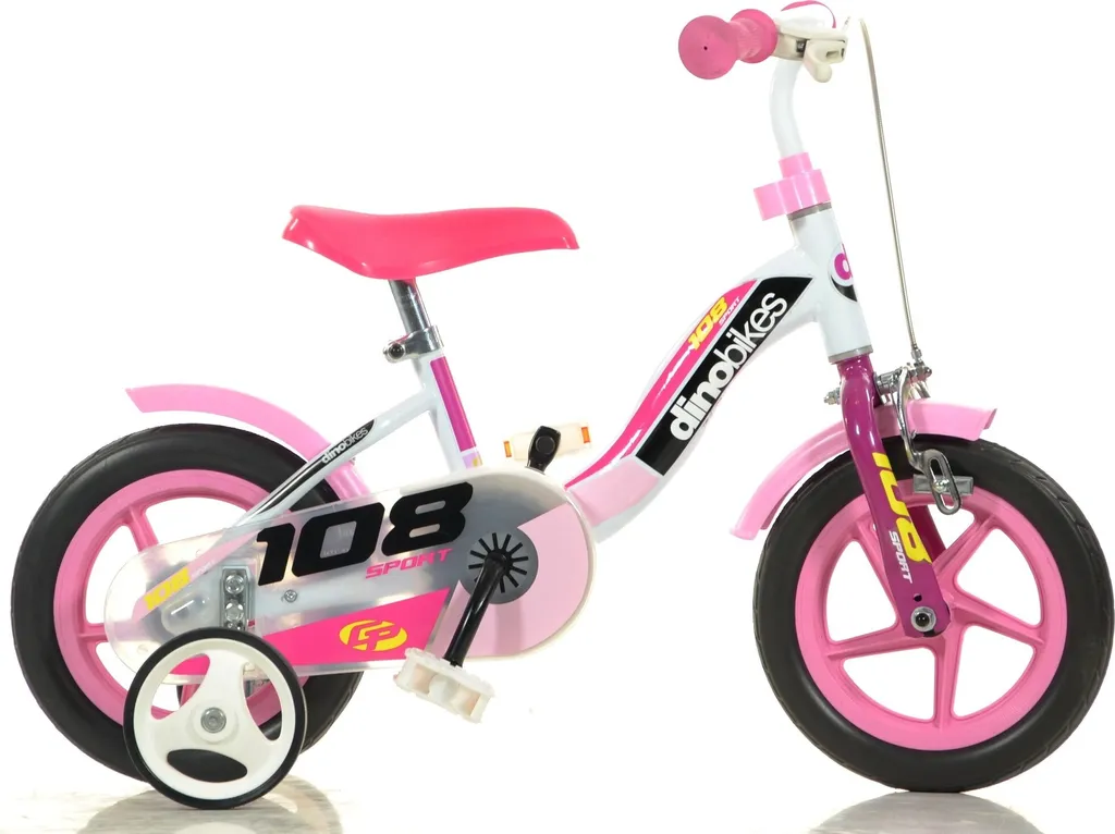 Vélo d'apprentissage 10 pouces rose pour maîtriser l'équilibre sans chute