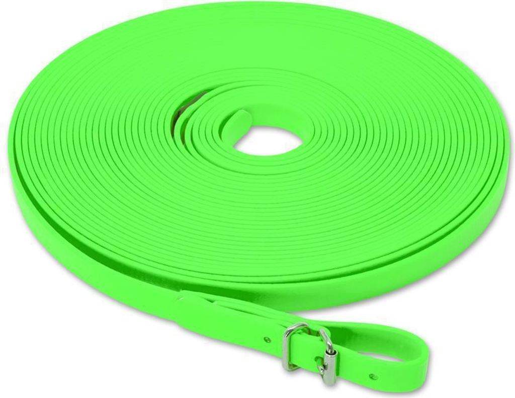 Mystique Biothane Schweißriemen 13mm neon grün 12m
