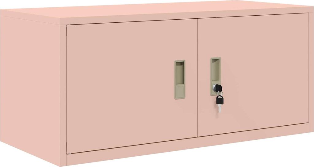 vidaXL Aufbewahrungsschrank Rosa 90 x 40 x 40 cm Stahl