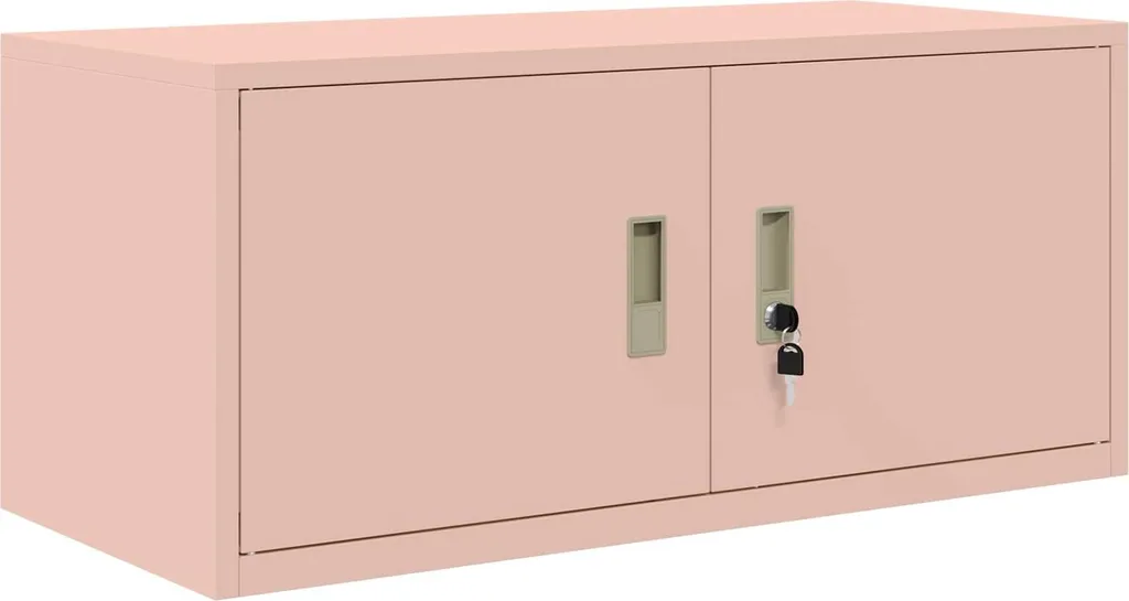 Mobiletto Rosa vidaXL 90x40x40 cm in Acciaio - Arredo Moderno Casa