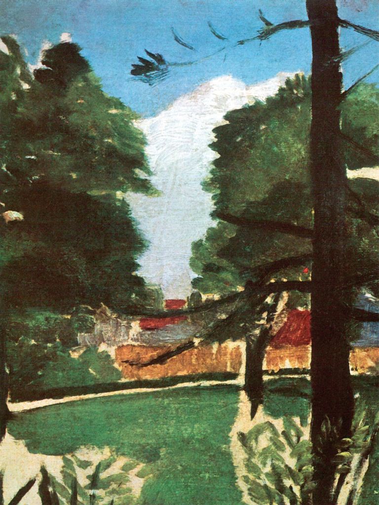 Henri Rousseau Kunstdruck Bild - Skizze, Im Montsouris-Park, 1894 (80 x 60 cm)