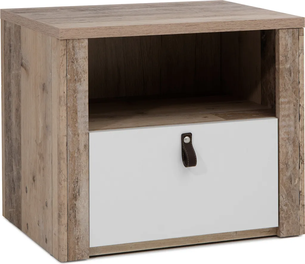 Rangement de Lit Chery : Table de Chevet Large 55cm Bois Clair - 2