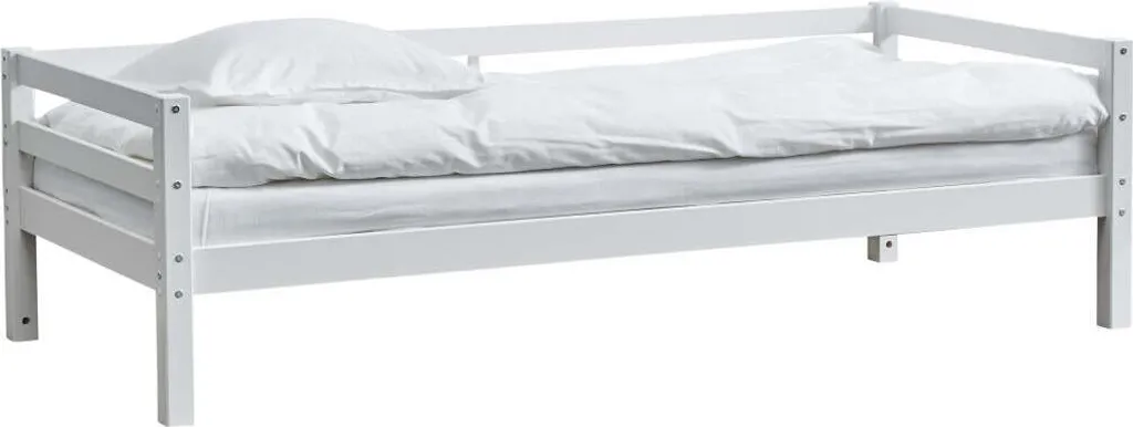 Lit Enfant 90x200cm Blanc Robuste FURNLUX Actim - Sommeil de Qualité