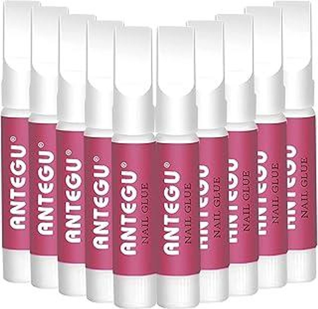 10 Stück Nagelkleber 2g, Tipkleber Extra Stark, Schnell Trocknende Nail Art Kleber Tips für die professionelle Nagelverlängerung künstliche Fin...