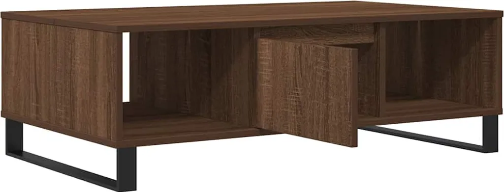Tavolino Rovere Marrone Effetto Legno 104x60 cm - Calore e Stile