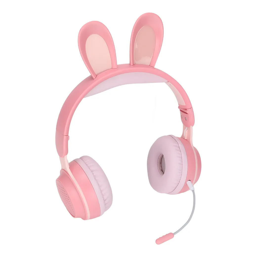 Casque d'oreille sans fil Bluetooth Enfant à LED avec Micro Intégré Bleu - 2