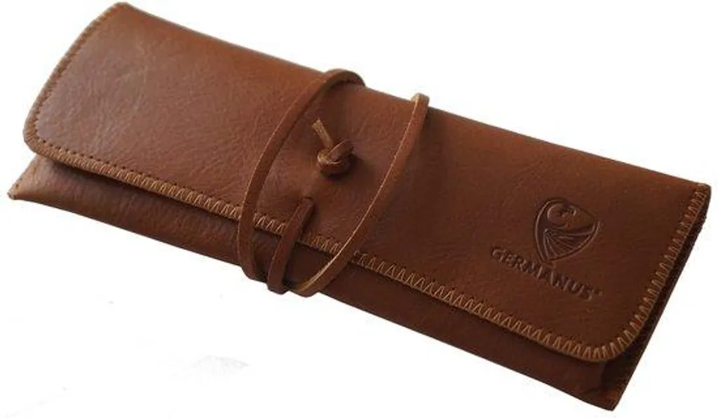 Passant élastique porte-stylo marron clair vierge pour reliure souple