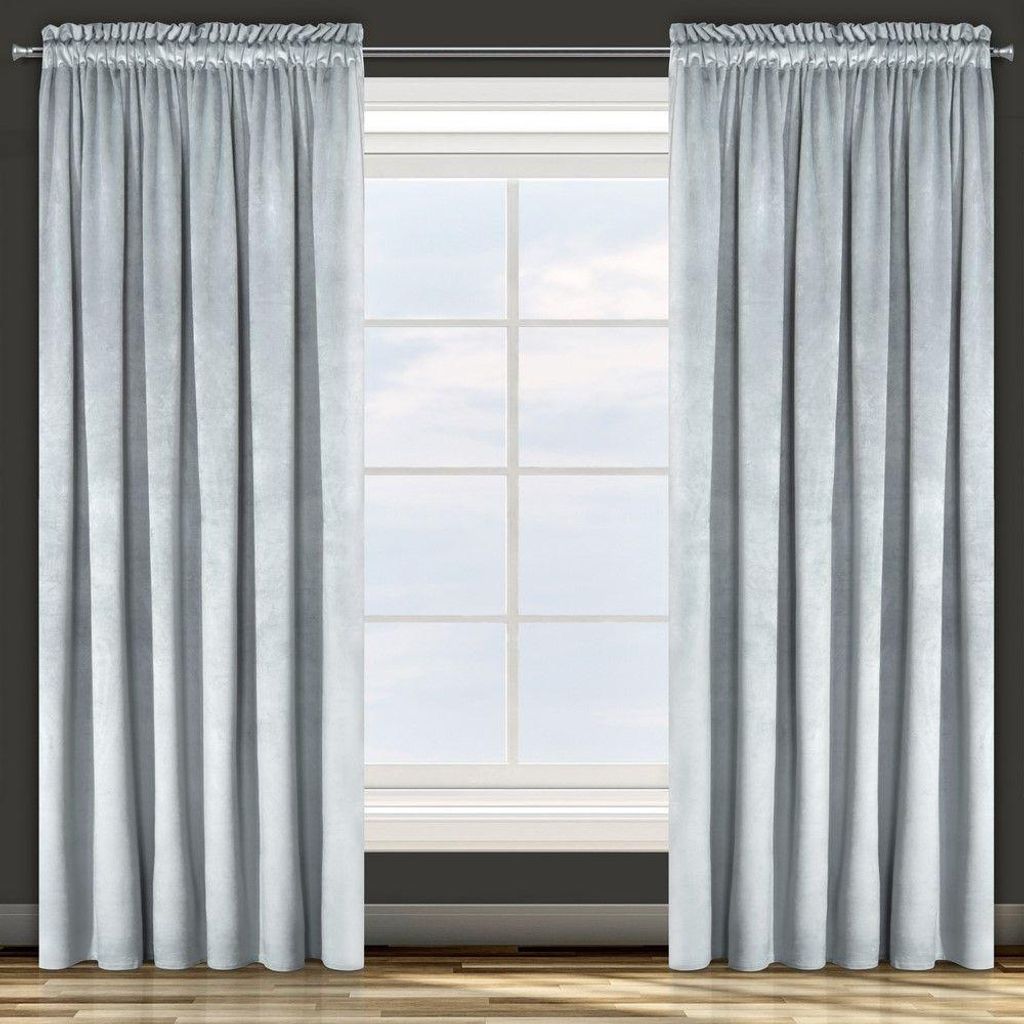 Design 91 Tenda nastrata 140x270 Rosa silver velour D91 Immagine del prodotto 