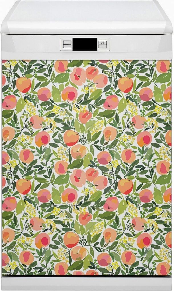 Magnetmatte Geschirrspüle Abwaschbar Küche Magnete Dekor 45x80 cm - Pfirsiche