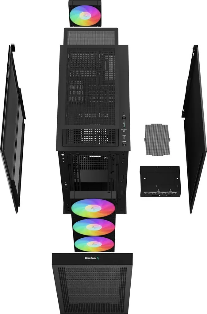 DeepCool CH560 Boîtier Airflow avec Ventilateurs ARVB et Affichage Digital - 18