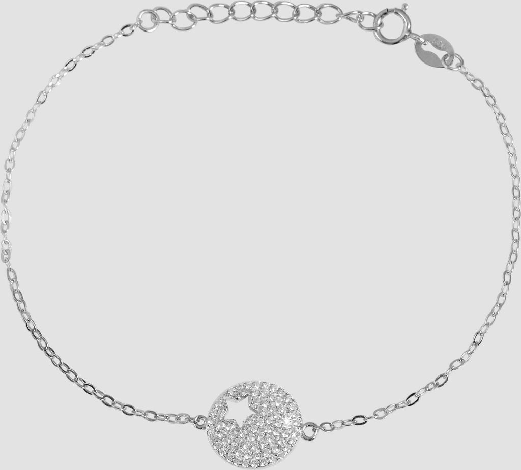 925/- Echt Silber Damen Armband "Gorana" mit runden Produktbild 