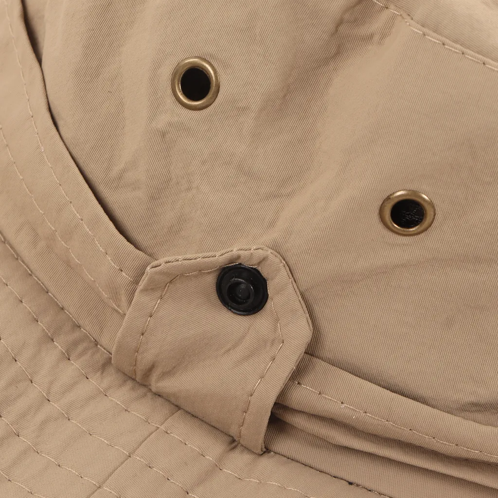 Cappello da Pescatore UPF 50+ Kaki: Protezione Solare e Pioggia Outdoor - 8