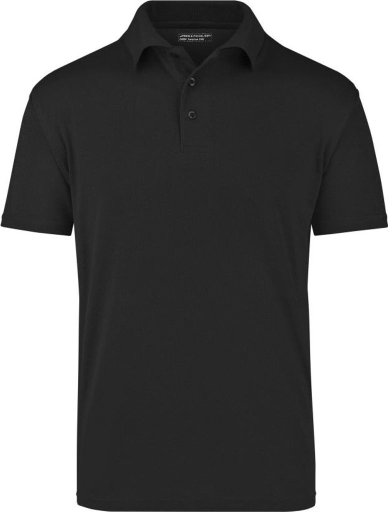 Polohemd aus hochfunktionellem CoolDry black, Gr. S