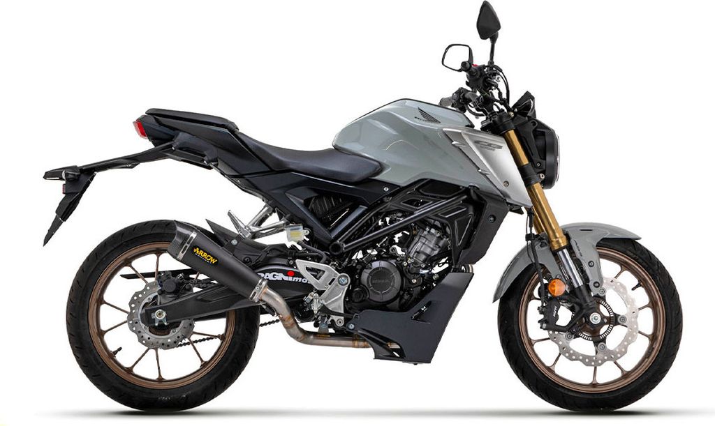 ARROW Komplettauspuff genehmigt X-Kone schwarz für Honda CB 125 R