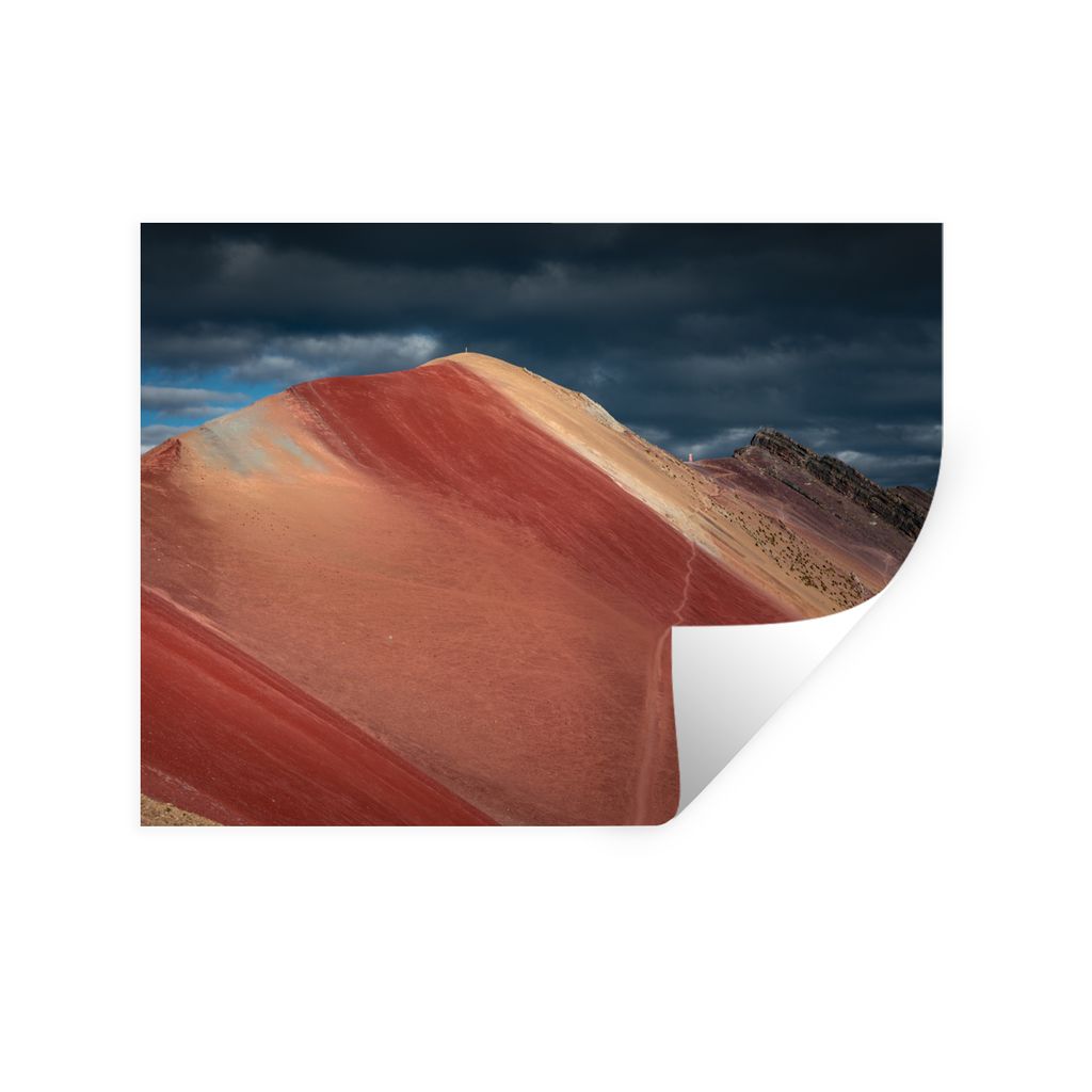 MuchoWow Wandtattoo Wandsticker Wandaufkleber Landschaft - Natur - Berge - Wolken 120x90 cm Selbstklebend und Repositionierbar - Aufkleber