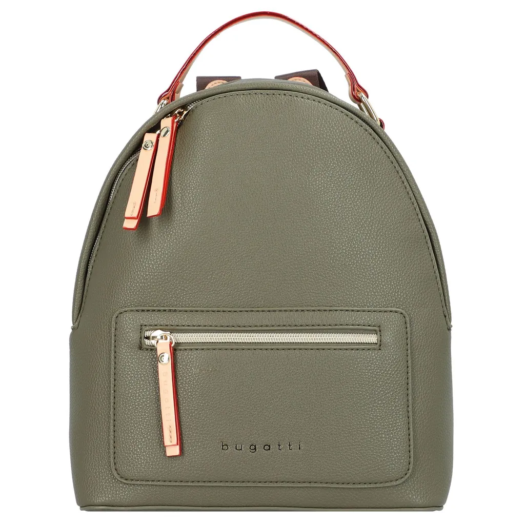 Sac à Dos Bugatti Ella Vert Olive - Idéal pour Travail et Sorties - 11