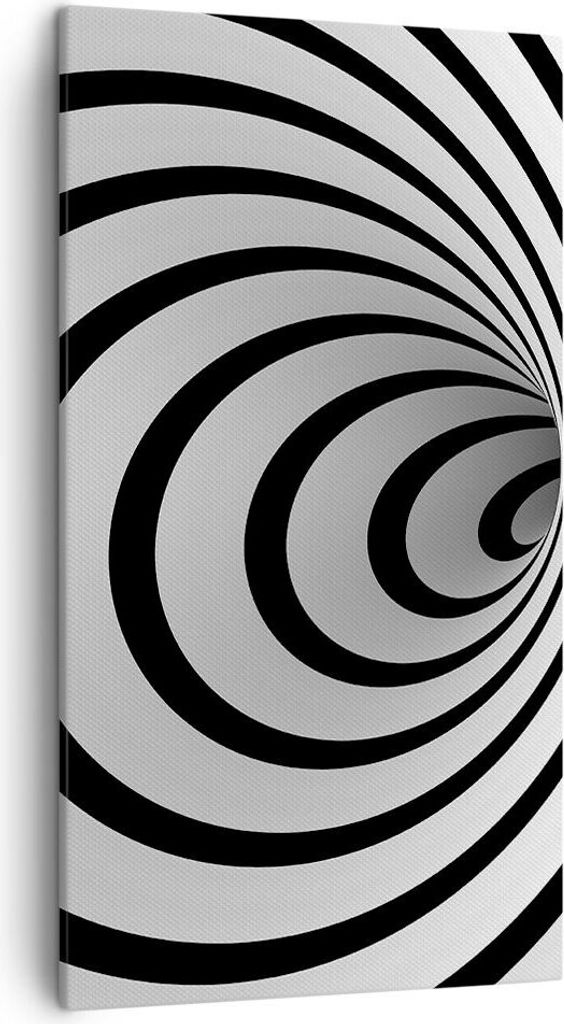 Bild auf Leinwand - Leinwandbild - Spirale abstrakt komposition - 45x80cm - Wand Bild - Wanddeko - Leinwanddruck - Bilder - Kunstdruck - Wanddekora...
