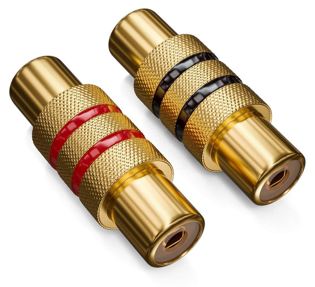 deleyCON 2 Stück Cinch RCA Kupplung Set, Audio Video Produktbild 