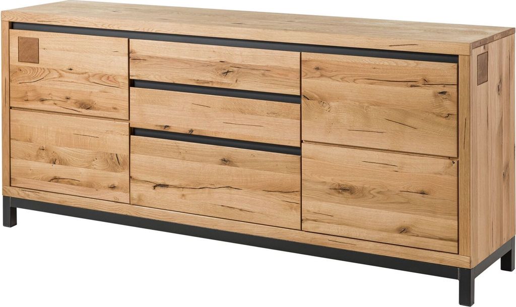 MASSIVMOEBEL24 | Buffet 190x45 Chêne sauvage huilé Bois Image du produit 