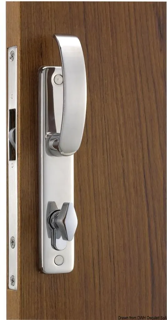 Clé Contemporary Klinke en acier robuste pour porte coulissante de salon