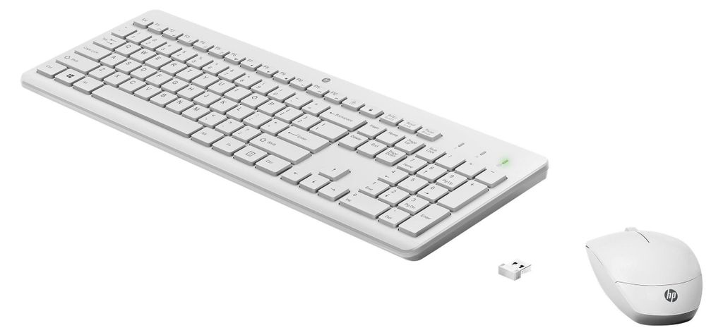HP 230 WL Mouse+KB Combo WHT Germany - German localization Produktbild 