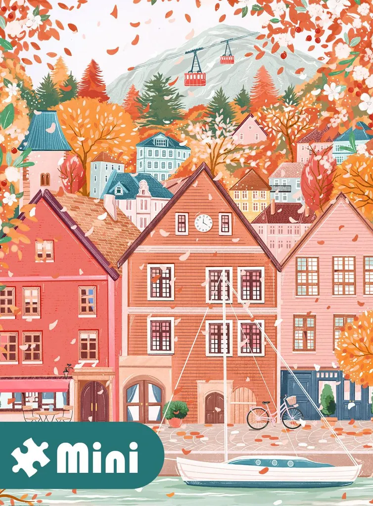 Puzzle enfant 96 pièces Montagnes idéal pour voyage et vacances au ski