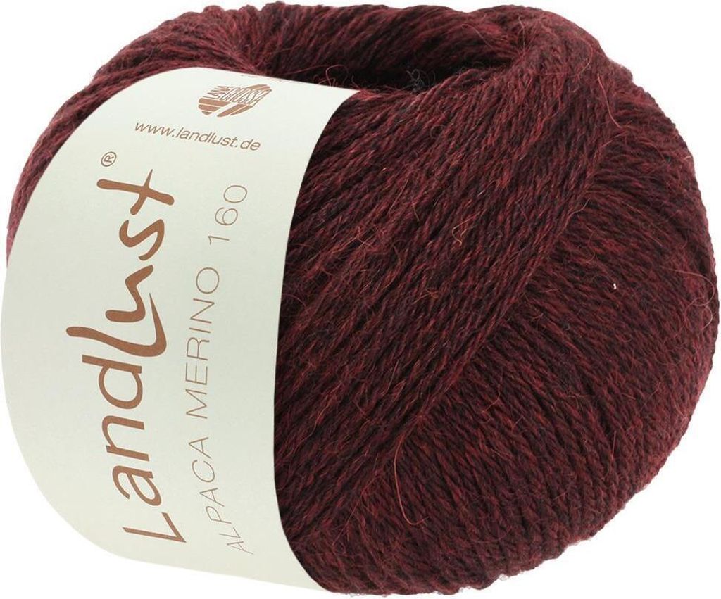 Lana Grossa Landlust Alpaka Merino 160 415 Burgund 50g Produktbild 