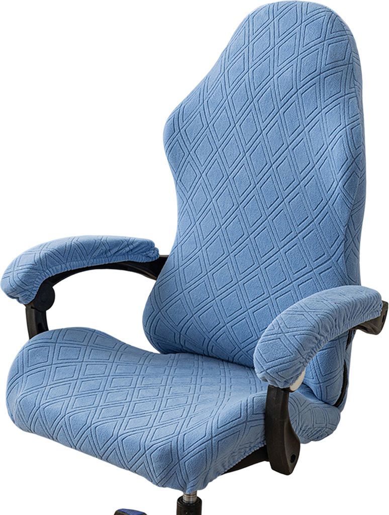 Universal-Gaming-Stuhlbezug, elastischer Stoff, verschleißfest, feuchtigkeitsableitend, atmungsaktiv, dekorativer Stuhlschutz, Sessel-Sitzbezug