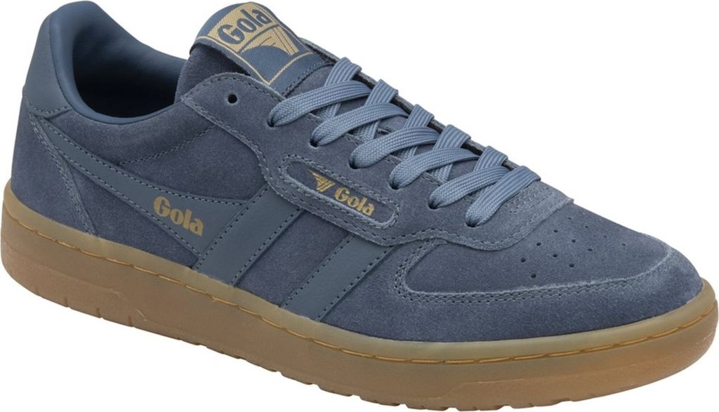 Gola Hawk CLB571 Damensneaker, Leder, Moonlight/Gum, Wechselfußbett - Damenschuhe Top Trends, Blau, leder
