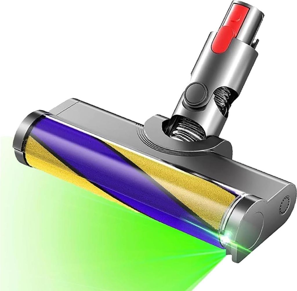 Softwalze Bodendüse Kompatibel mit Dyson V7 V8 V10 V11 V15 Staubsauger | Ersatzbürste mit LED | Staubanzeige-Funktion | Zubehör für Quick Relea...