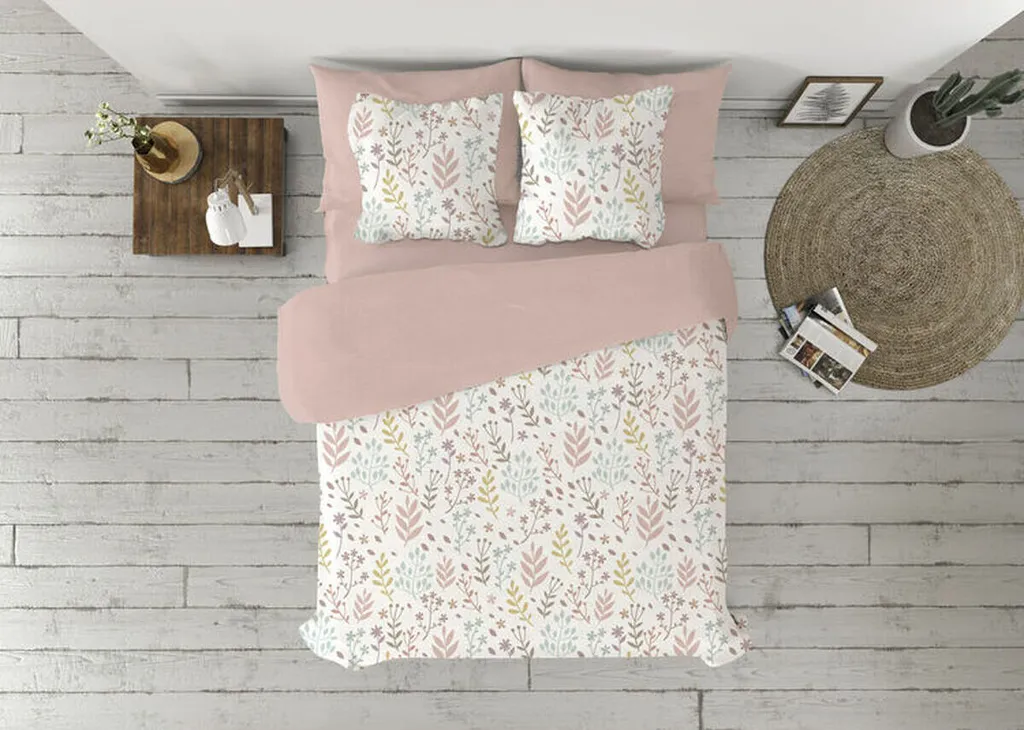 Housse de couette rose AURIN Pierre Cardin en satin de douceur