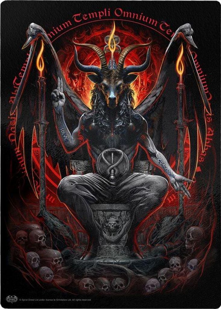 Spiral Schneidebrett Unisex Baphomet multicolor Gothic, Horror Glas Standard