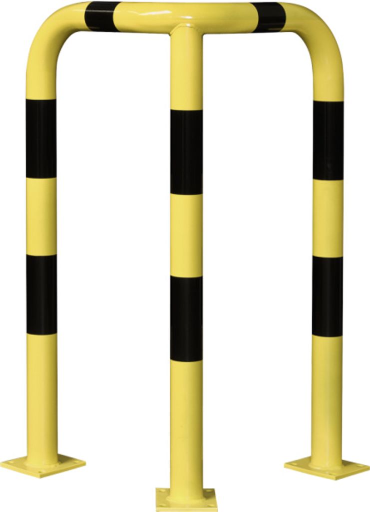 Rammschutz Eck-Schutzbügel 90°, Inneneinsatz, Stahl, 600x1200x600 mm