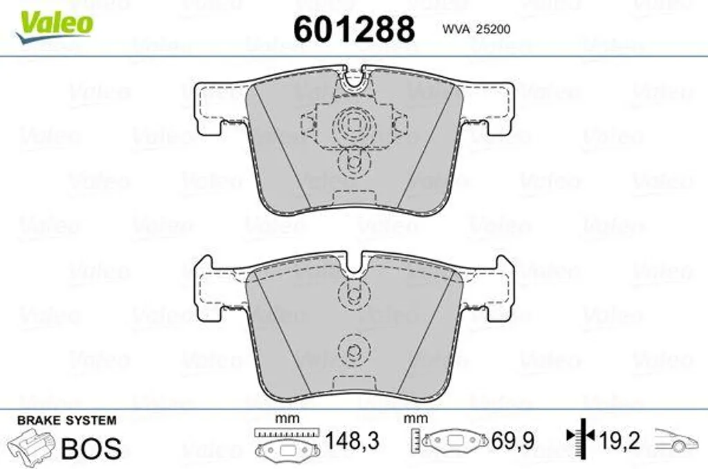 Plaquettes de frein Valeo haute endurance pour BMW Série 3 F30 et X3