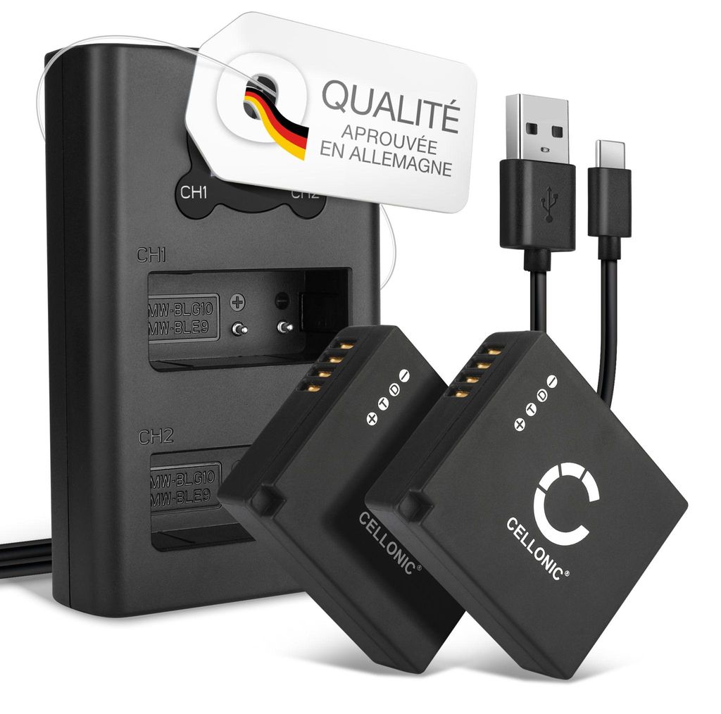 CELLONIC 2x Batterie pour Appareil photo Compatible avec Image du produit 