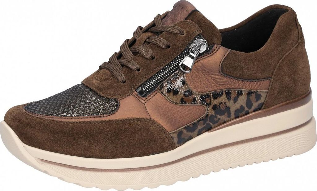 Waldläufer Luana scarpa sportiva larga K con lacci marrone Immagine del prodotto 