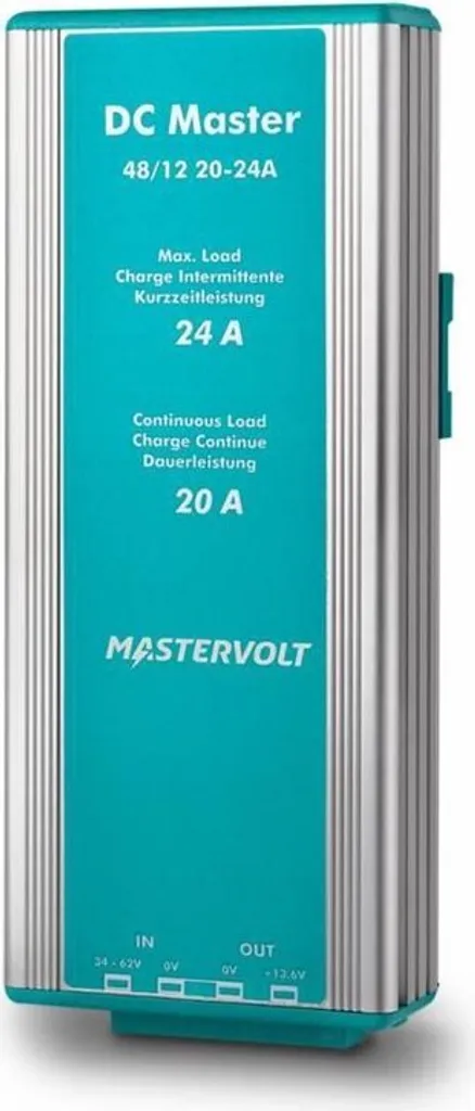 Évitez les pannes : Convertisseur Mastervolt 48/12-6 pour Tension Stable