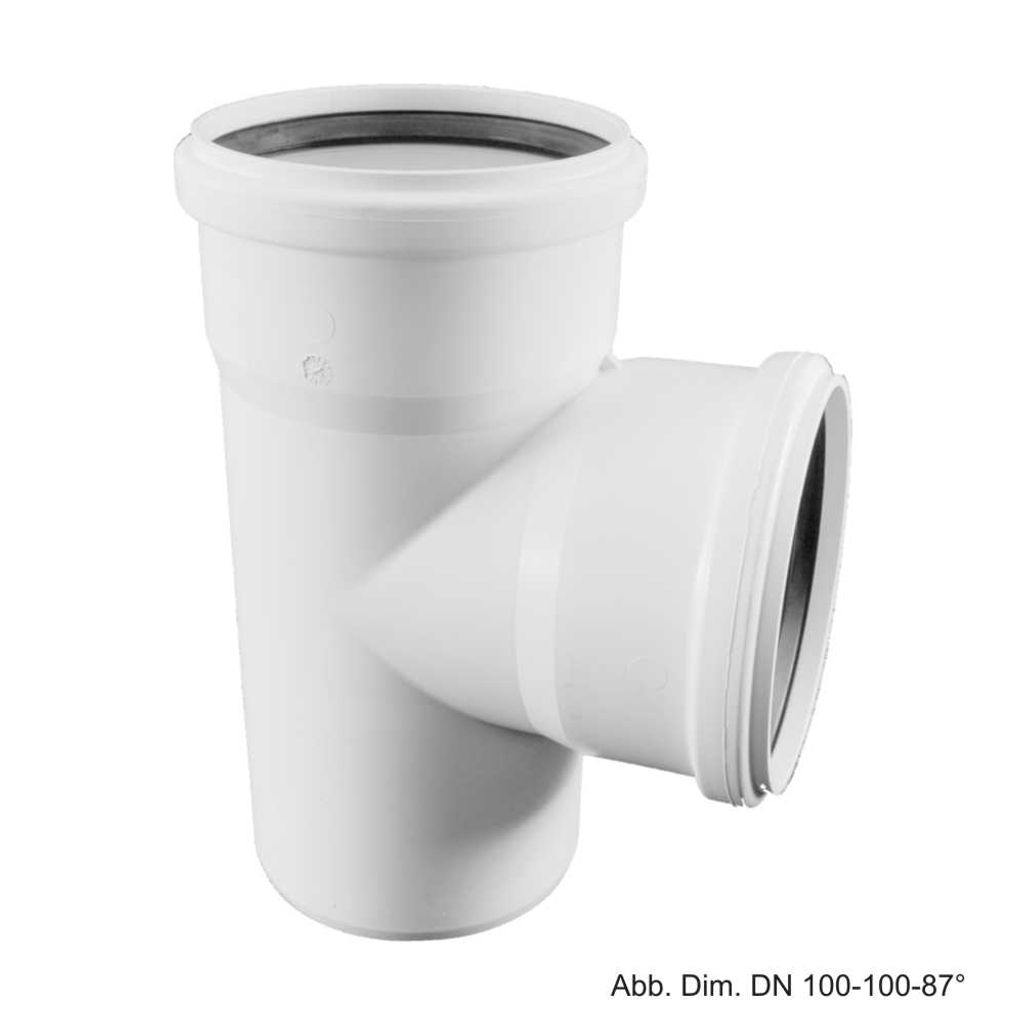 REHAU RAUPIANO PLUS, Einfachabzweig, DN 75/75, 87 Grad, 1 Stk.