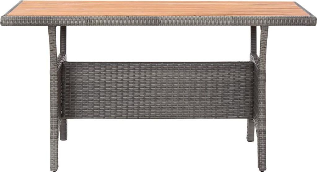 vidaXL Gartentisch Grau 120x70x66 cm Akazie Massivholz Produktbild 