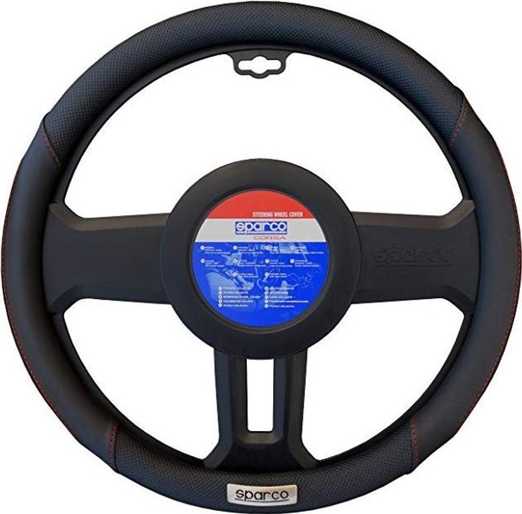SPARCO SPC1113BK Lenkradbezug Rutschfest Polyurethan Produktbild 